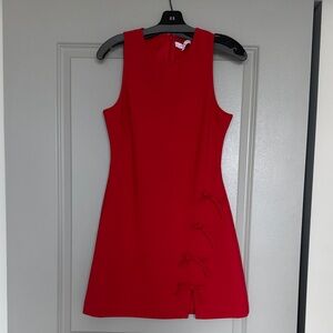Elegant Red Sleeveless Dress